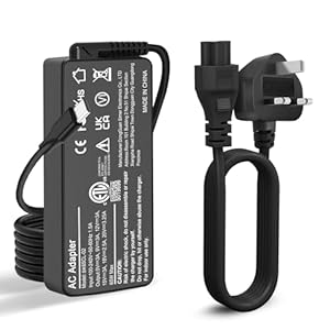 65W USB C ThinkPad Charger UK Plug, Compatible with Lenovo ThinkPad X1 Carbon T14 T15 T580 T590 X280 X380 Yoga 720 910 920 Chromebook C330 S330 100e 300e 500e