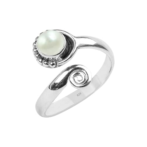 Pearl Toe Ring 925 Sterling Silver Feet Body Jewellery Handame Toe Ring Gemstone Adjustable Toering For Girls Women Gift Jewellery #TOP3