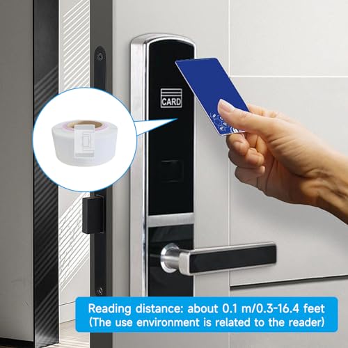YANZEO 100 peças etiquetas RFID UHF 54 x 34 mm adesivo RFID 860-960MHZ etiqueta autoadesiva RFID par