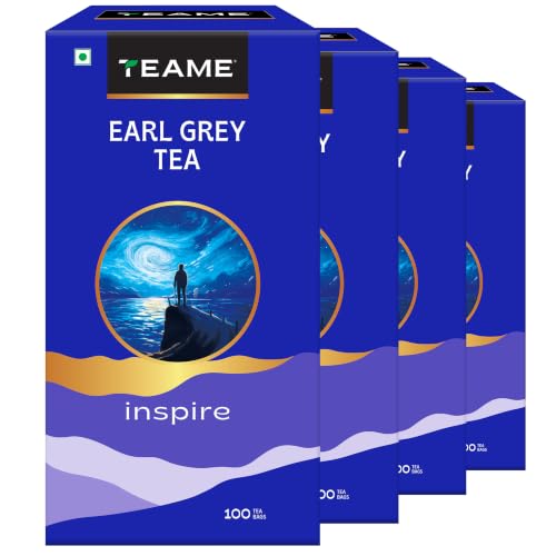 Image of TE-A-ME Earl Grey Black 400 Bags (4x100) | Black Tea Bags | Bold Flavor with Natural Bergamot