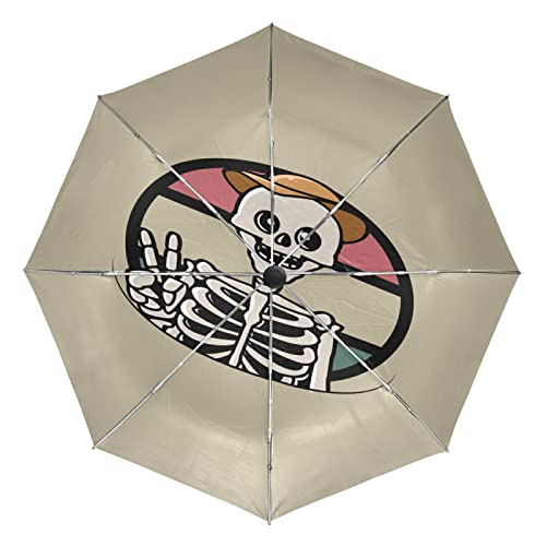 Parapluie de voyage ultra-léger pour homme et femme idéal contre la pluie d'Halloween