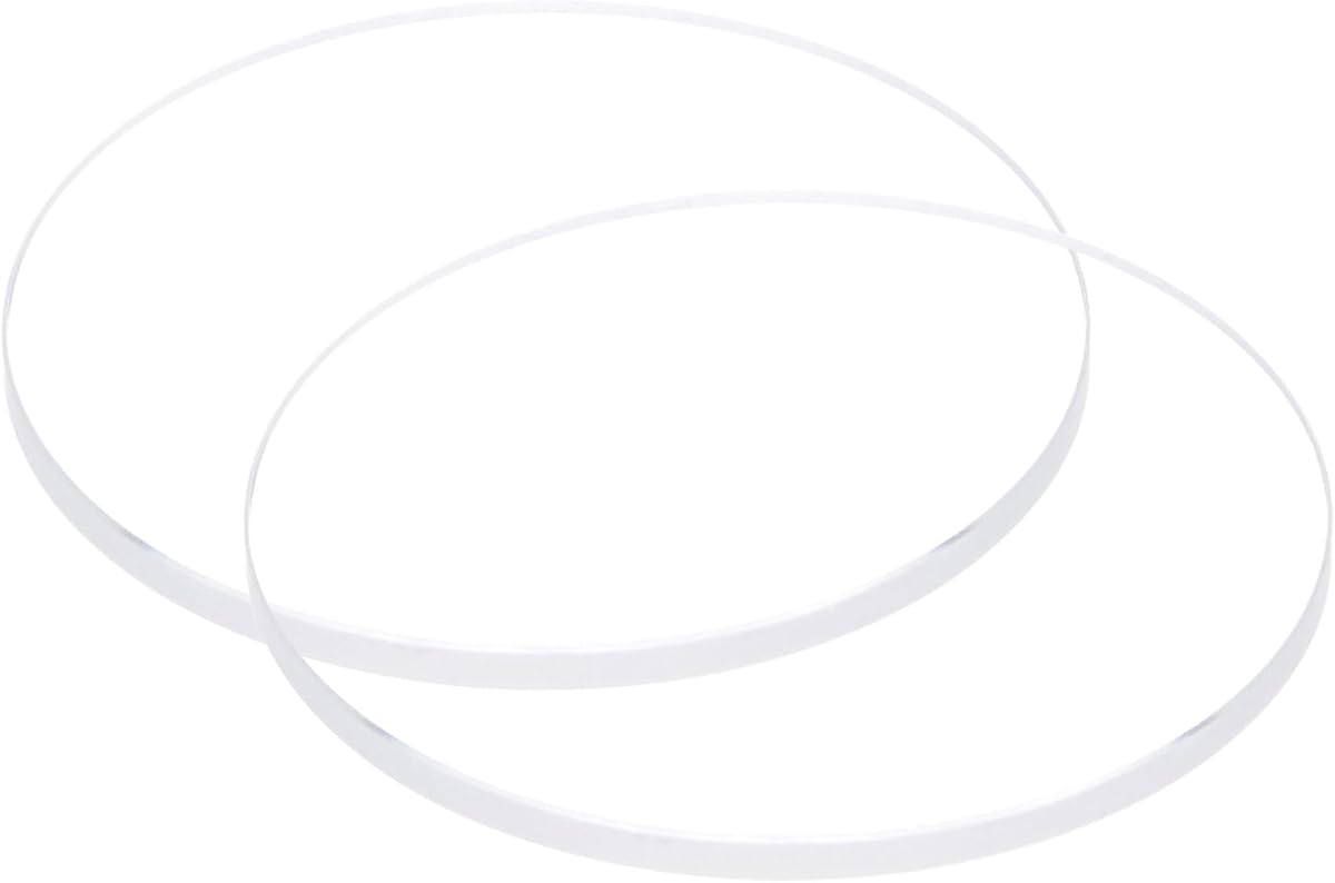 HARFINGTON 2 uds reloj lente de cristal transparente 31mm de diámetro. Pieza de repuesto de cristal de reloj de alta transmitancia, Mineral, plano, redondo, grueso, 2mm, para reparación de relojeros