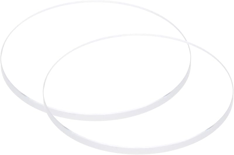 HARFINGTON 2 uds reloj lente de cristal transparente 31mm de diámetro. Pieza de repuesto de cristal de reloj de alta transmitancia, Mineral, plano, redondo, grueso, 2mm, para reparación de relojeros