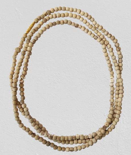 Image of ISKCON VRINDAVAN Original Tulsi Kanthi Mala - Unisex Adult Jaap Chanting Mala from Vrindavan Dham