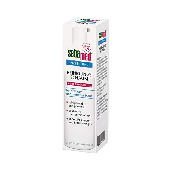 Sebamed Unreine Haut Reinigungsschaum, Gesichtsreinigung bei fettiger und unreiner Haut, ohne Mikroplastik,150 ml (1er… – Bild 7