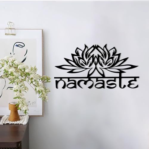 DUOOLN Metal Mandala Wall Decor Lotus Flower Art