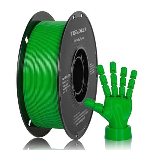 Image of TINMORRY PETG Filament 1.75, Rapid PETG-Eco 3D Printer Filament, Compatible with Most FDM 3D Printers, 1 KG 1 Spool, Green