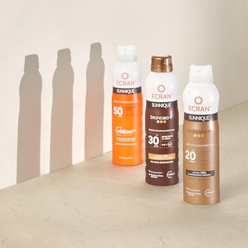 Miniatura 4 de Ecran Sunnique - Bruma Aceite Protector FPS 30, Protección UVB + UVA e IR-A, Resistente al Agua, Con Tecnología Pure Bronze y VitEox 80, Activa el Bronceado Natural, Sin Autobronceador - 2 x 250 ml