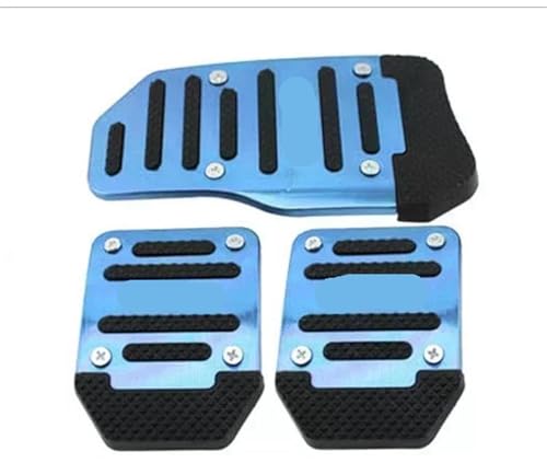 Juego De Cubiertas Universales Para Pedales Coche Con Transmisión Manual Automática Última Generación Auto(Blue -Set)