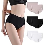 Subucula 6 Bragas Cintura Alta Invisibles Seamless Laser Cut - Poliamida Suave Sin Costuras - Comodidad Total y Ajuste Rozaduras ni Marcas! (Size: XL)