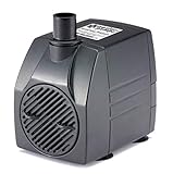 PonicsPump PP53016: 530 GPH Submersible Pump with 16' Cord - 45W... for Hydroponics, Aquaponics, Fountains, Ponds, Statuary, Aquariums & more. Comes with 1 year limited warranty.