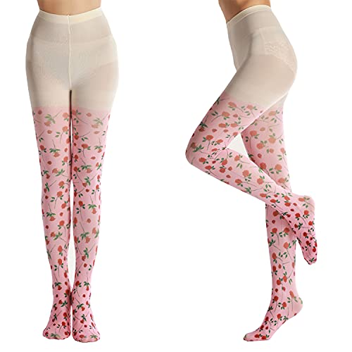 Image of Sahabowi Women Tights, Opaque High Waist Pantyhose, Vintage Control Top Stockings