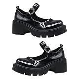 zapatos oxford mujer hebillas Diseño de María: grueso es cómodo de llevar el talón, muestra la hermosa curva de tu tobillo y hace que tu pierna luzca delgada. El talón grueso es cómodo de llevar,