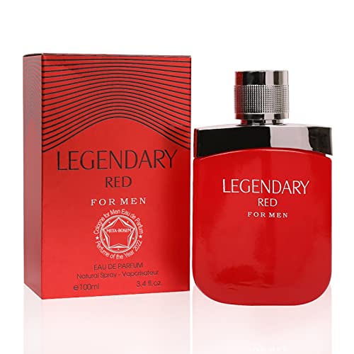 Meta-Bosem Gentlemen Red, Men's Cologne Eau De Parfum Natural Spray - Aromatic Fresh Scents - Woody Notes - Great Holiday Gift - For All Day Use - A Classic Bottle, 3.4 Fluid Ounce/100Ml #TOP14