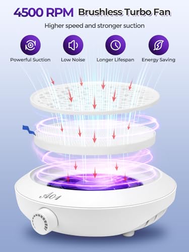 Kit profesional eléctrico 2 en 1 para manicura con aspirador miniatura 7