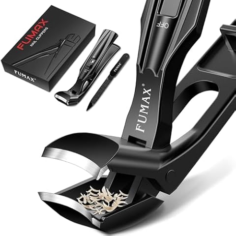 Toenail Clippers for Thick Toenails, Large Toe Nail Clippers for Men Seniors Thick Nails, Heavy Duty Nail Clippers with Catcher, No Splash Fingernail Clipper Nail Cutter Gifts for Men Women Adult Cover