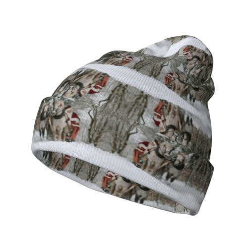Bonnet de Noël en tricot noir adulte : le cadeau idéal pour camping et rando