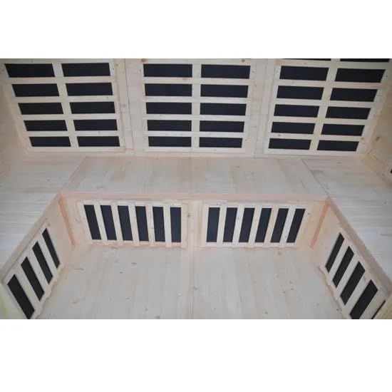 Bagno Italia Sauna infrarossi 250x150 cm da esterno con 14 piastre cromoterapia radio bluetooth