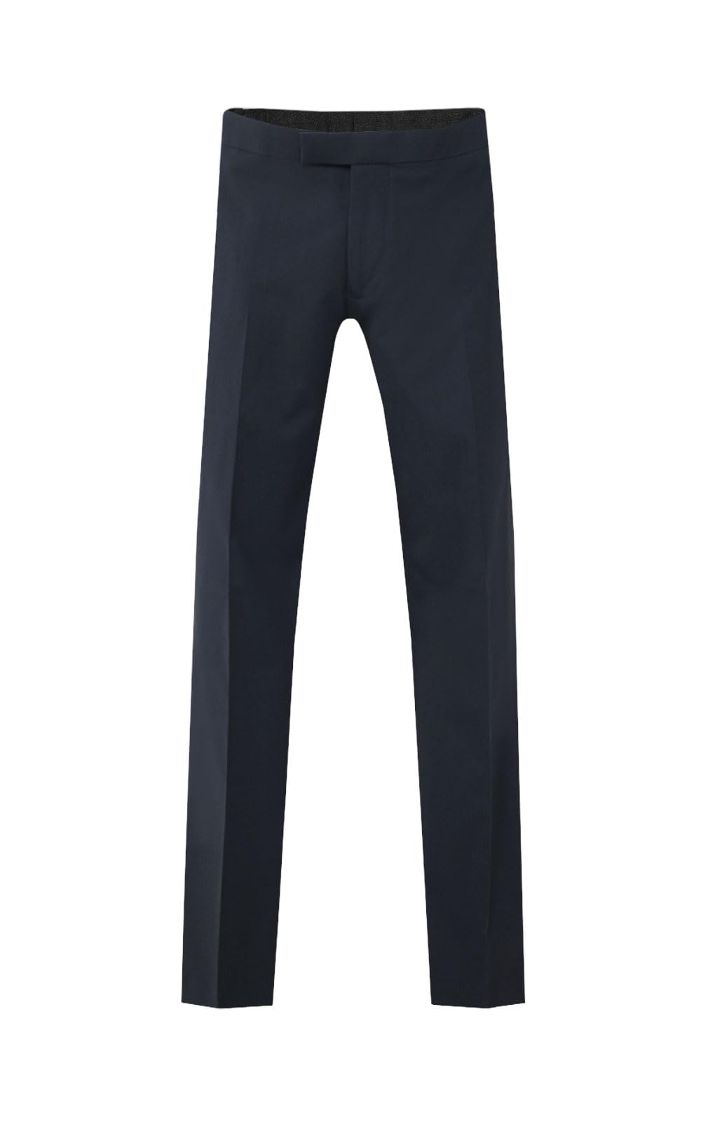 Dobell Navy Tuxedo Trousers Regular Fit - Men's Formal Trousers - Size 38R
