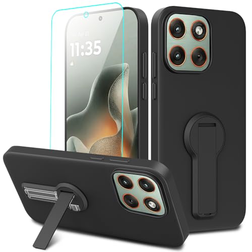 RankOne Hülle kompatibel mit Motorola Moto Edge 70 , Stoßfeste Silikonhülle Handyhülle - Schwarz