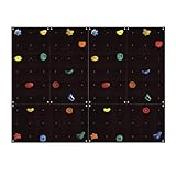 GARTENPIRAT Rocódromo Exterior OW6 3,90 m²: rocódromo con 25 Piedras de Escalada de Colores y Seis Paneles multiplex de 114 × 57 cm premontados, Incluido el Material de Montaje, para niños y Adultos.