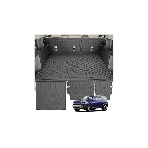 Powerty Cargo Mats with Backrest Mat for Honda Passport 2026 Accessories All Weather TPE Cargo Trunk Liners with Seat Back Mat Replacement for Passport (Trunk Mat+Backrest Mat)