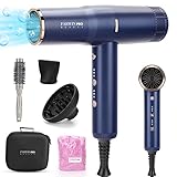 ✔【Ionen Haartrockner mit intelligenter Temperaturregelung】PARWIN PRO BEAUTY Föhn mit integriertem Mikroprozessor und Temperatursensor, die die Luftaustrittstemperatur mit einer hohen Frequenz von 100 Mal pro Sekunde überwachen kann, verhindert, dass Ihr Haar durch extreme Hitze beschädigt wird. Darüber hinaus werden 100 Millionen negative Ionen während des Trocknungsprozesses mit dem Luftstrom auf Ihr Haar einwirken und ihm helfen, weich, glänzend und kräuselfrei zu werden.