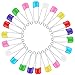 50Pcs Diaper Pins Colored Baby Safety Pins Plastic Head Baby Diaper Pins for Ccloth Diapers with Safe Locking