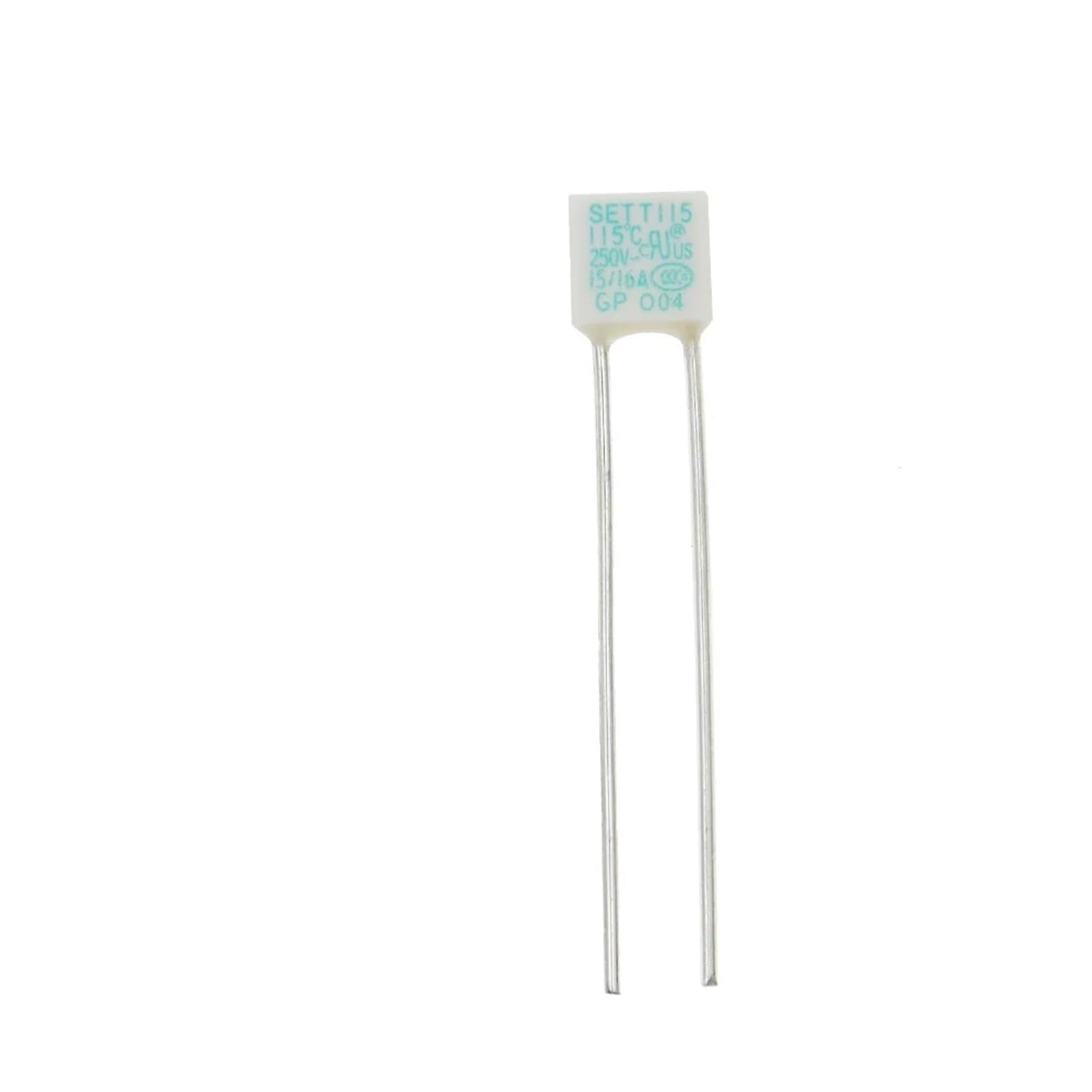 10PCS Blitzschutz Temperatur Sicherung 10A 15A 16A Quadratische 115C 136C ThermostatThermal Schutz(15A 16A 115C)