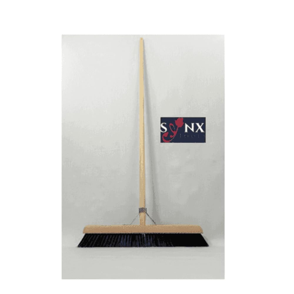 Escoba de Habitación 50cm Crin de Caballo - Escoba Suave - con Mango 150cm