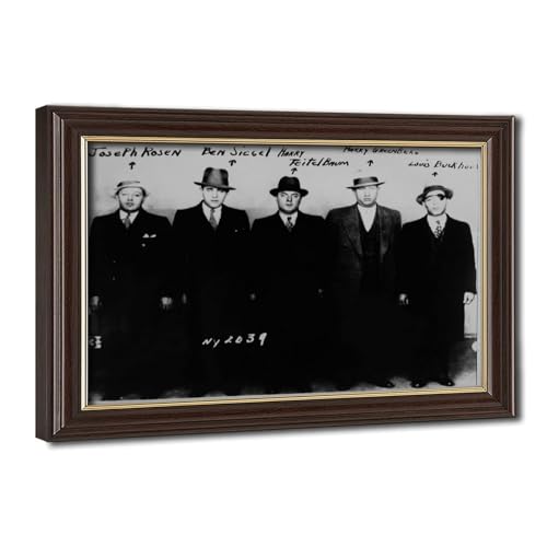 Poster Mafia Lineup WCYB Benjamin Bugsy Siegel pour décoration murale