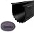 Stainless Steel Wool Rodent Proof Garage Door Bottom Rubber Seal, 5/16" T Ends, 3 3/4" Width X 20 Feet Lenth