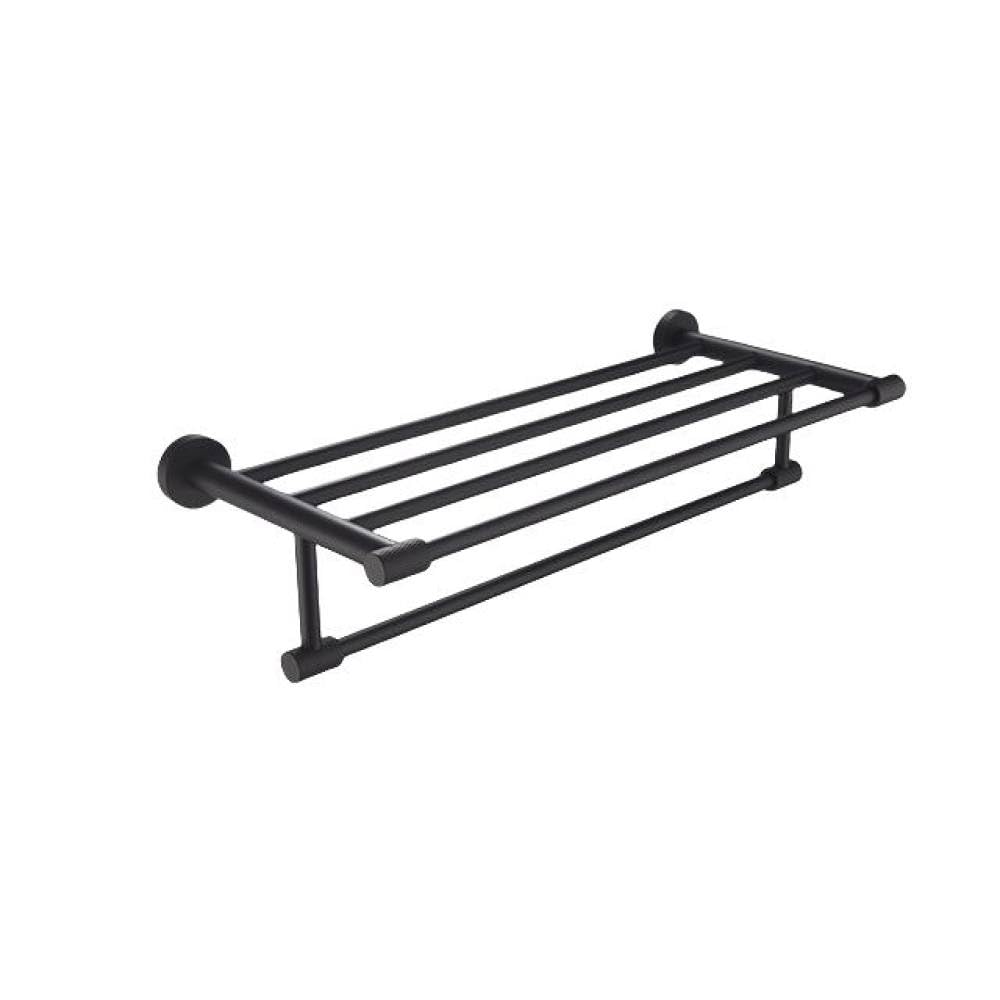 Accessoires de salle de bain noir mat design épuré en acier inoxydable durable