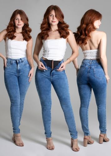 Calça Jeans Sawary Super Lipo - 277974 - BLUE BLACK 44