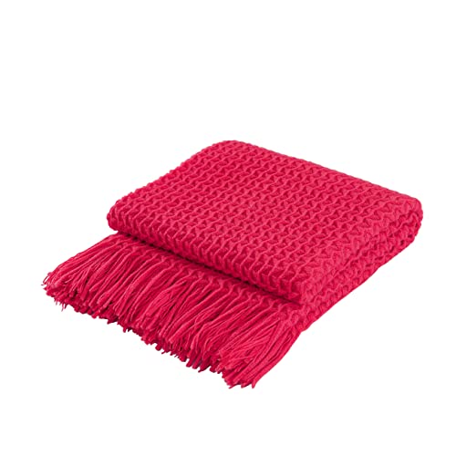 Super Soft Decorative Knit Throw Blanket for Sofa Couch Chai