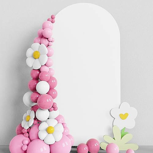Asee'm 6.6FT White Arch Backdrop Cover Spandex Stretchy for Wedding Chiara