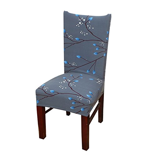 Soulfeel 6 X Soft Stretchable Dining Chair Covers With Printed Floral Patterns, Spandex Banquet Chair Seat Protector Slipcovers For Holiday Home Party, Hotel, Wedding Ceremony (Style 32, Floral) #TOP1