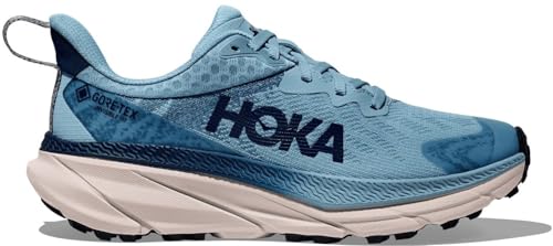 Image of Hoka Women's Challenger 7 Gore-tex Sneaker, Raindrop/Grout, 6 UK