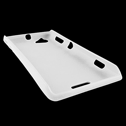ebestStar - Etui kompatybilne z Sony Xperia L, Sony C2105 Miękki Żelowy TPU Case Wzór S-Line, Biały [Urządzenie: 128,7 x 65 x 9,7mm, 4,3'']