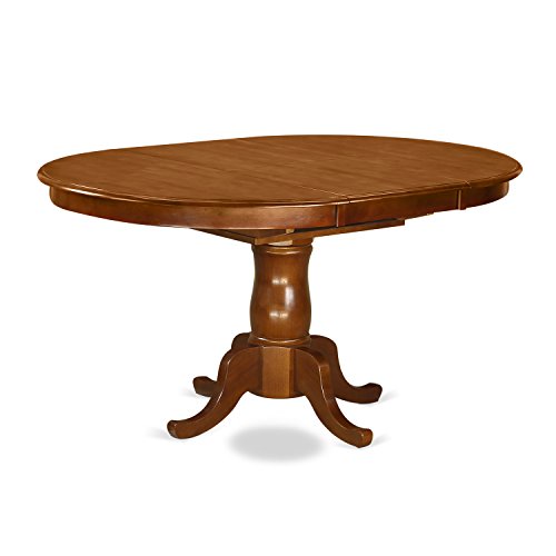 East West Furniture 7 Pc Dining Room Set-Oval Dining Table With Leaf And 6 Dining Chairs #TOP3
