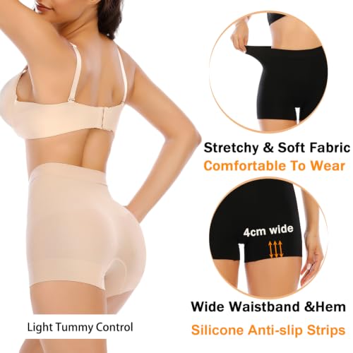 Image of Womens Seamless Shaping Boyshorts Panties Tummy Control Underwear Slimming Shapewear Slip Shorts