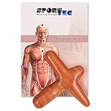 Das Massagekreuz ist aus reinem Holz/poliert