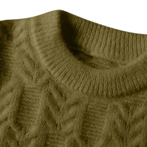 Cambkatl Men's Fashion Sweaters - Basic Solid Color V Neck Casual Knitted Pullovers Loose Long Sleeve Sweater Tops3