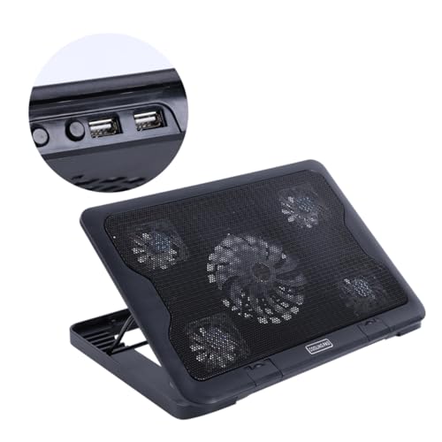 Base refrigerante para laptop SHINEOFI con 5 ventiladores miniatura 3