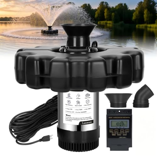 1HP Floating Pond Fountain with Timer