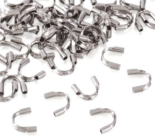 Amazon.com: Pandahall 50 Pcs Stainless Steel Wire Protector U Shape ...