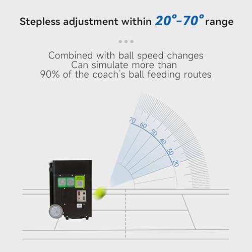 Tennis Ball Launcher, Automatic Throwing Machine Trainer/Thrower/Equipment for Daily Practice, Enhance Skills, with App/Remote, Multiple Training Modes, Suitable for Play - Thumbnail 6