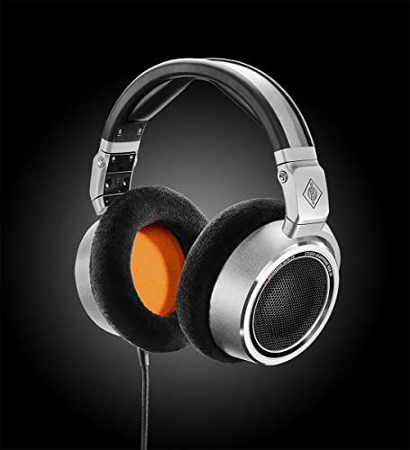 Image of Neumann NDH 30 Open-Back Headphones for Professional Mixing, Mastering, Twitch, YouTube, Podcast, Production, High Definition Music Listening, Titanium, Wired (509111)