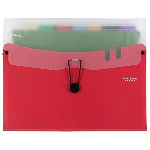 Five Star Expanding File Folder, 7-Pocket Expandable File Folder, Removable Files, Color Will Vary (35222) #TOP7