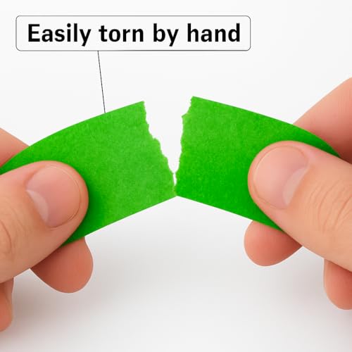 Image of 4 Pack Green Painters Tape - Masking Tape 0.25 inch, 0.50 inch, 0.75 inch, 1 inch Wide - Multi-Surface, Smart Adhesion, Multi-Size Pack - 360FT Total - Paint Tape for DIY, Labeling, Art, Car (#3910)